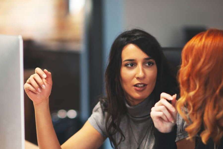 Stock image two office workers