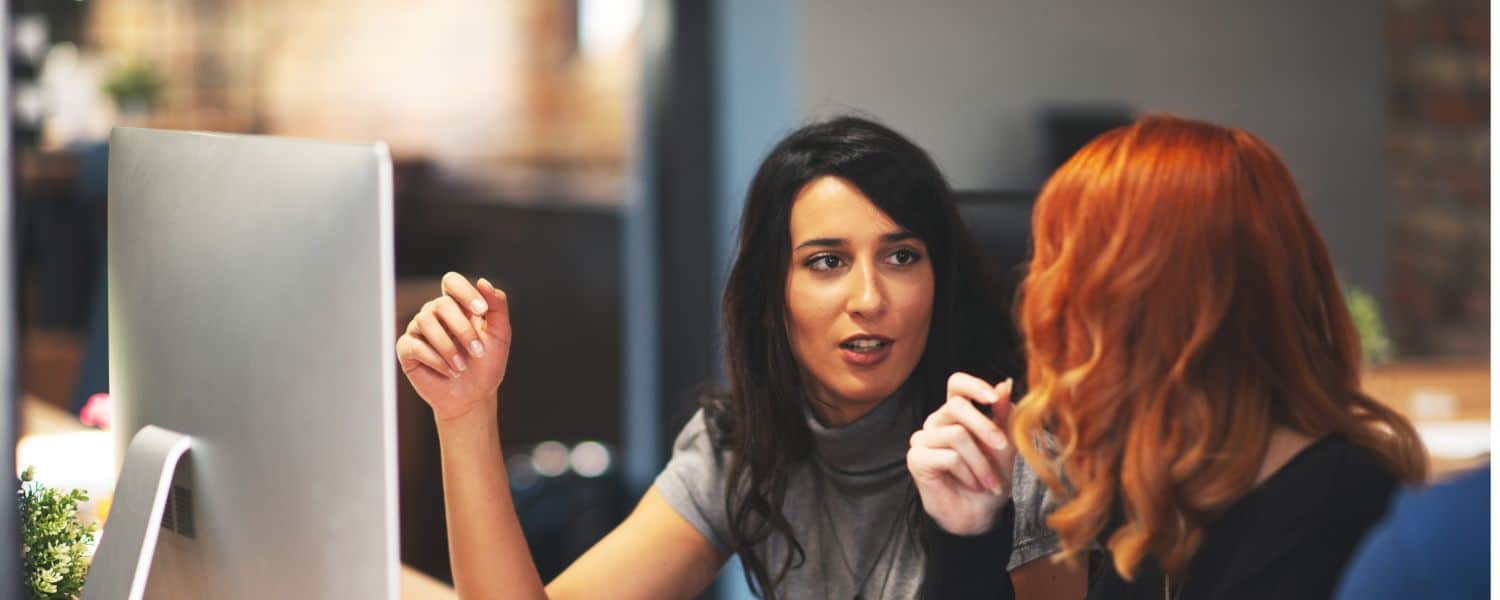 Stock image two office workers